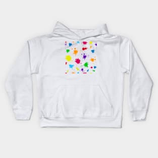 pattern of color blots Kids Hoodie